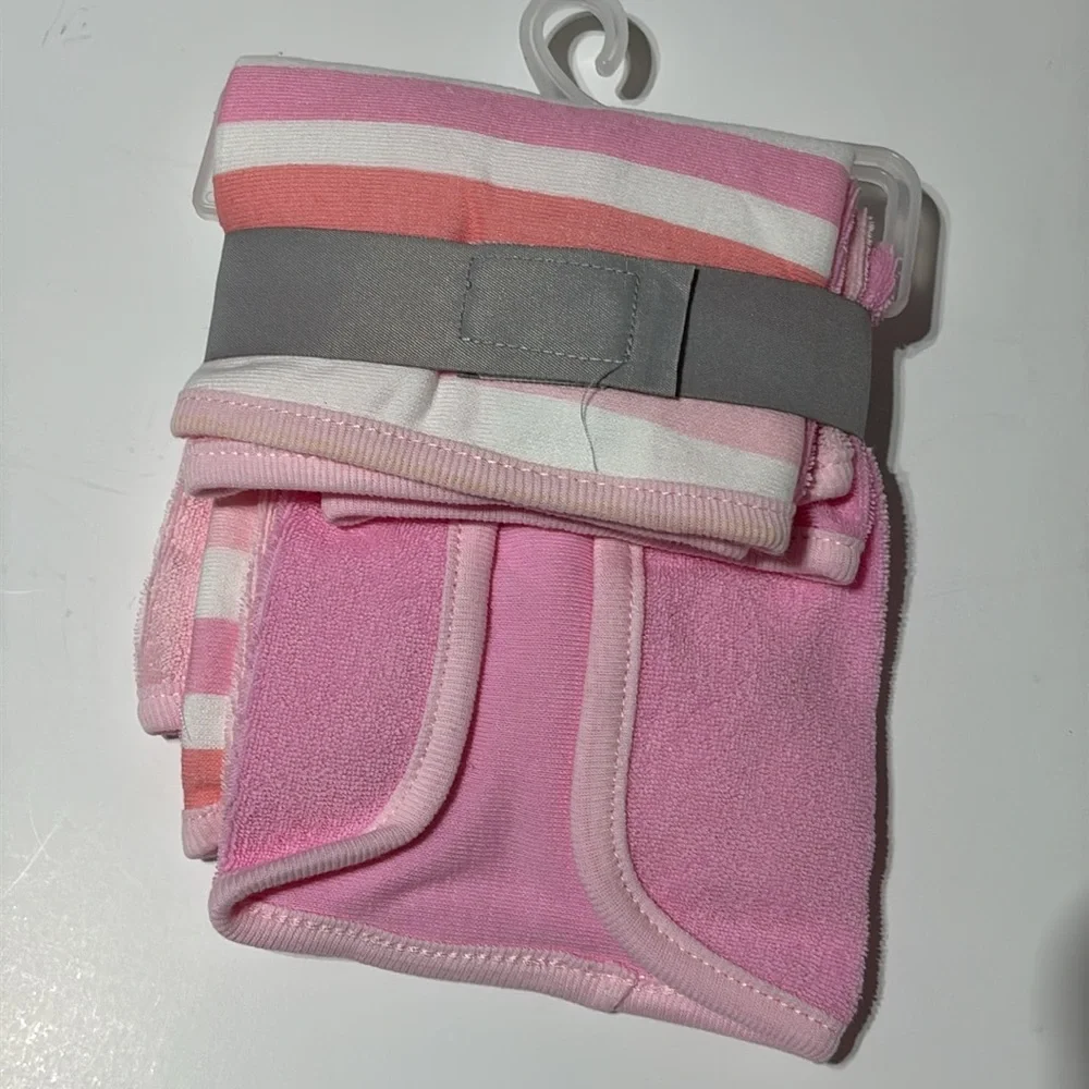 Cloud Island Baby Washcloth Set 6 Pack in Pink